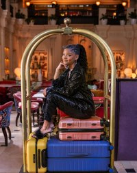 Halle Bailey What's in my carry-on bag 649